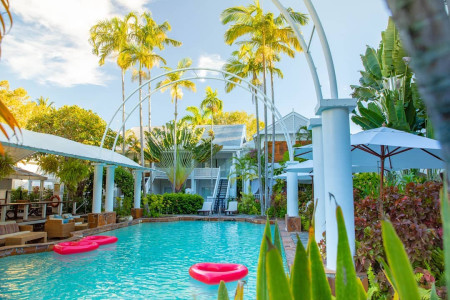 This is where your relaxing Palm Cove vacation starts, pools...